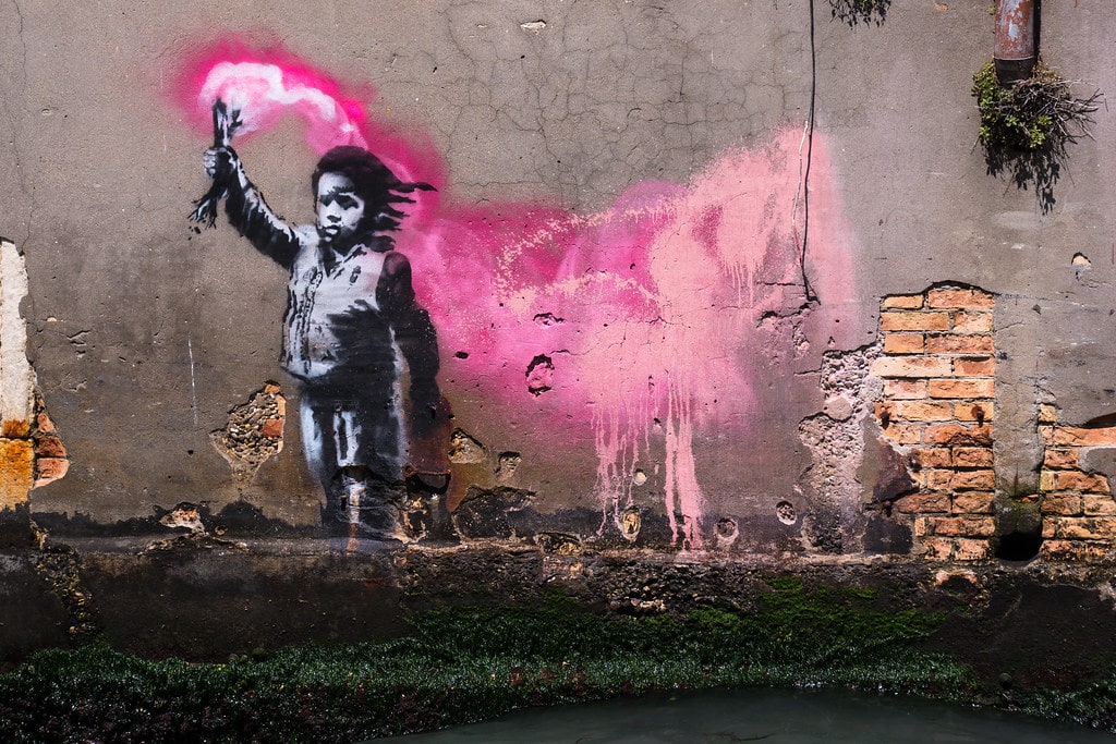 Bansky, murales a Venezia